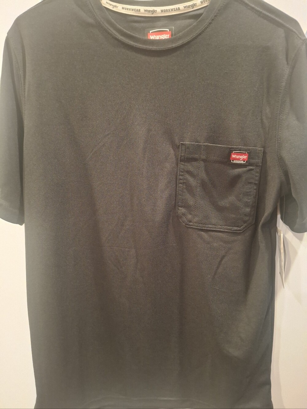Wrangler Black Short-Sleeve Pocket Tee